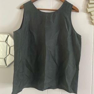 Vintage Marguerite Li Black Silk Tank L